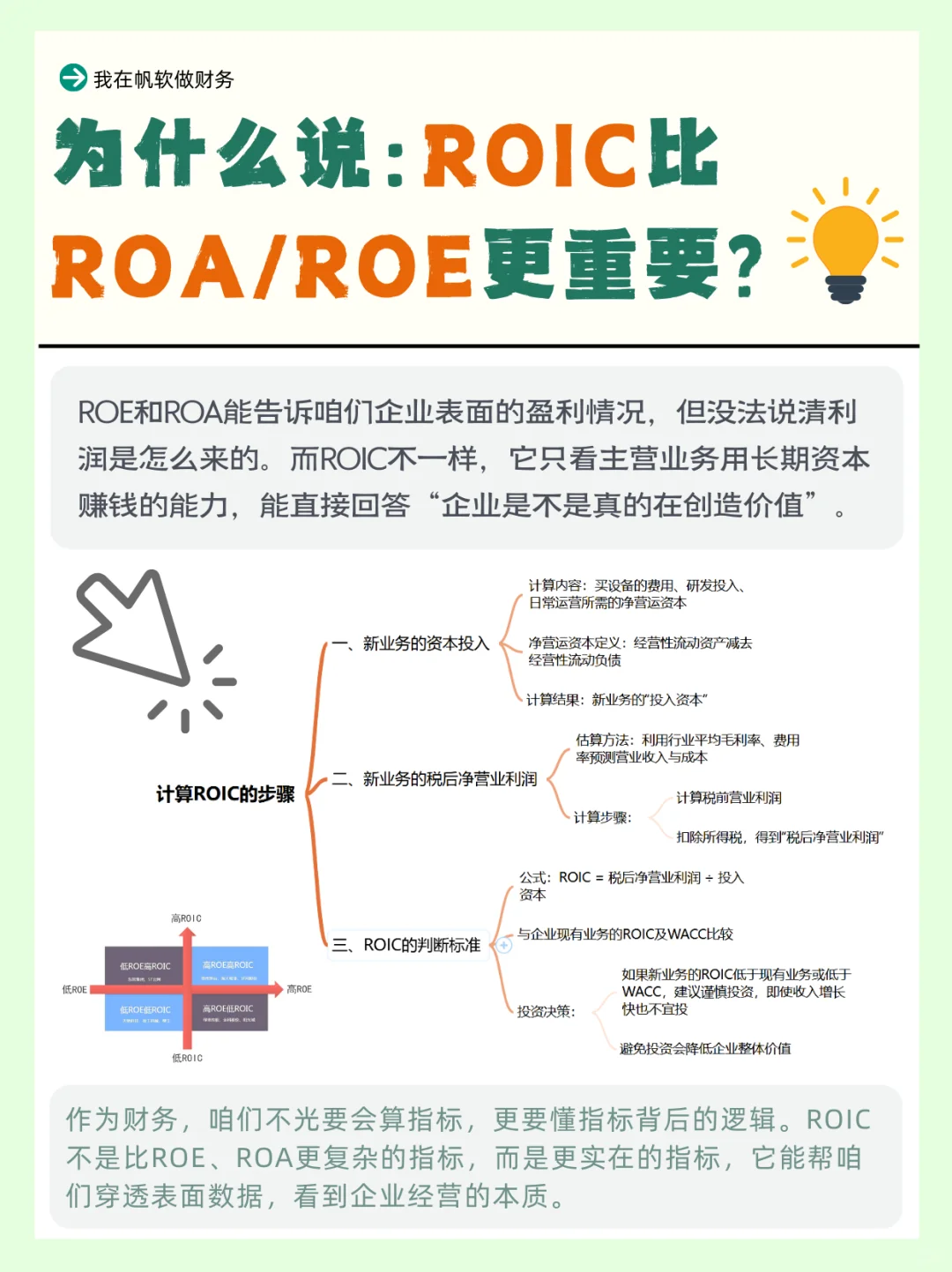 财务分析进阶：ROIC的核心价值与运用