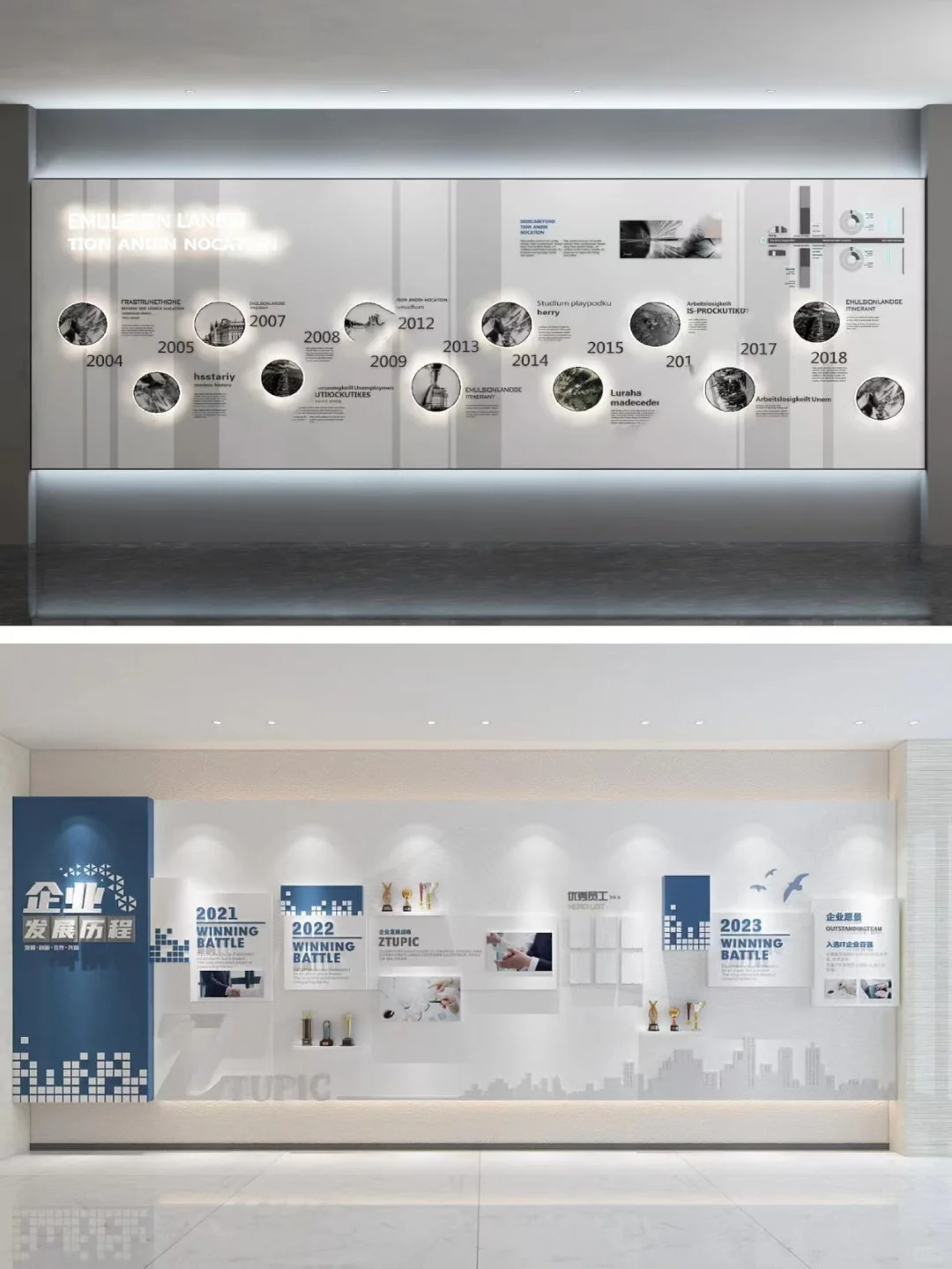 企业文化墙 发展历程