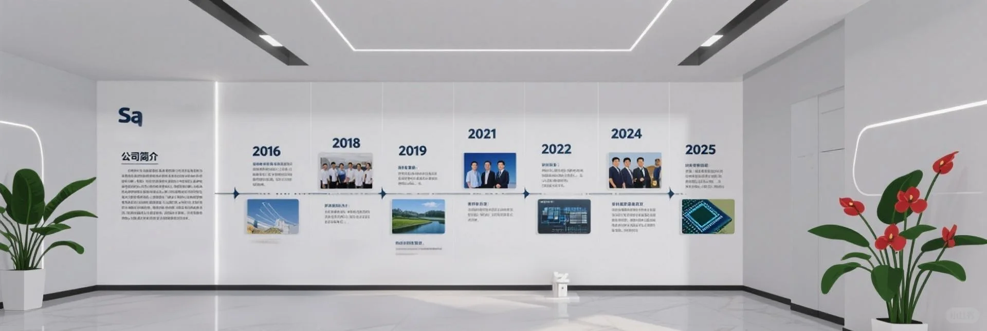 企业发展历程文化墙