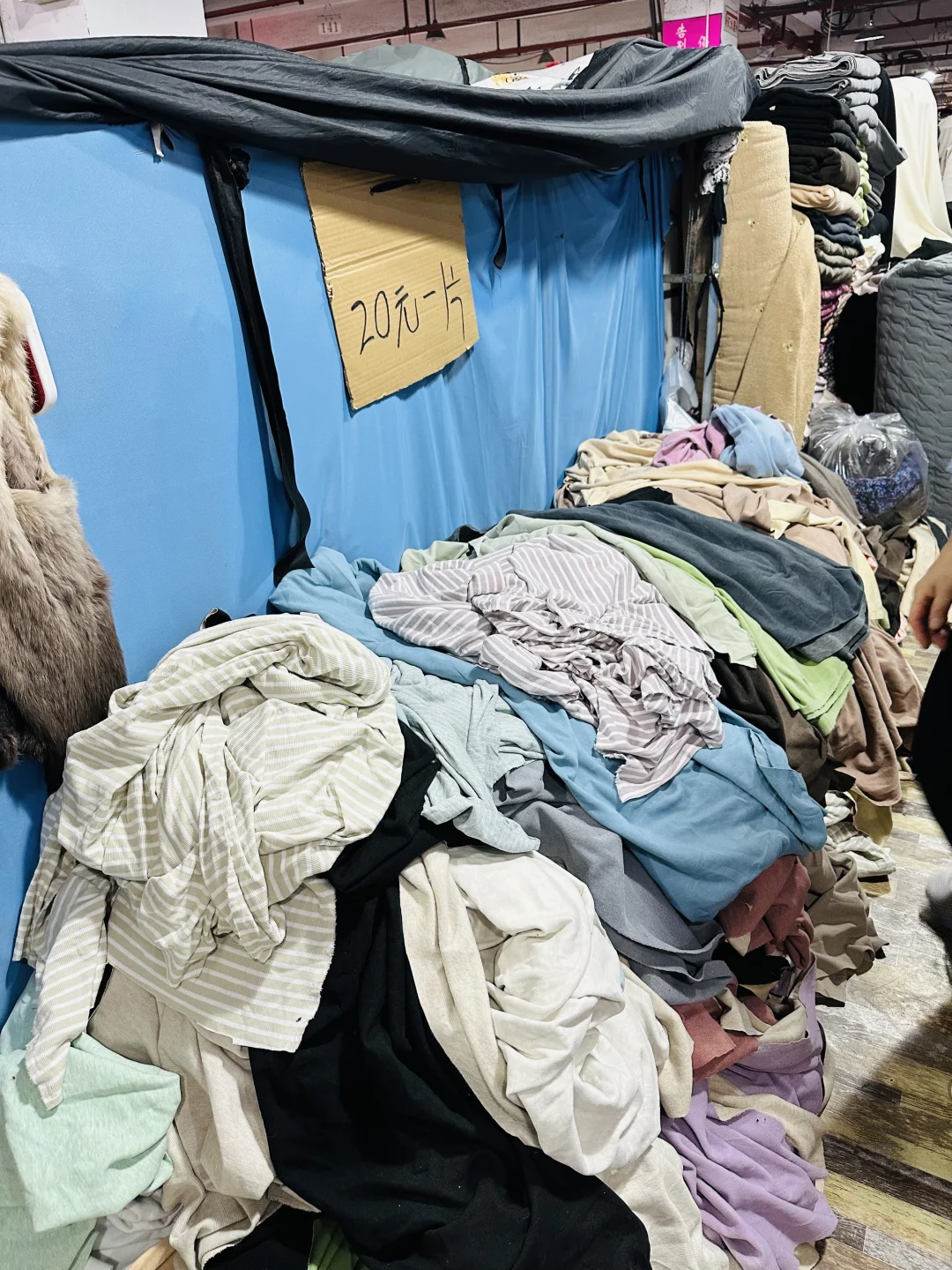 我的另类解压方式，海外海布料市场淘布料