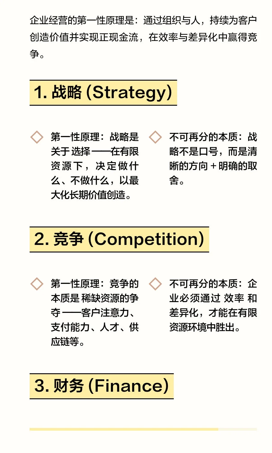 企业经营的7个核心第一性原理