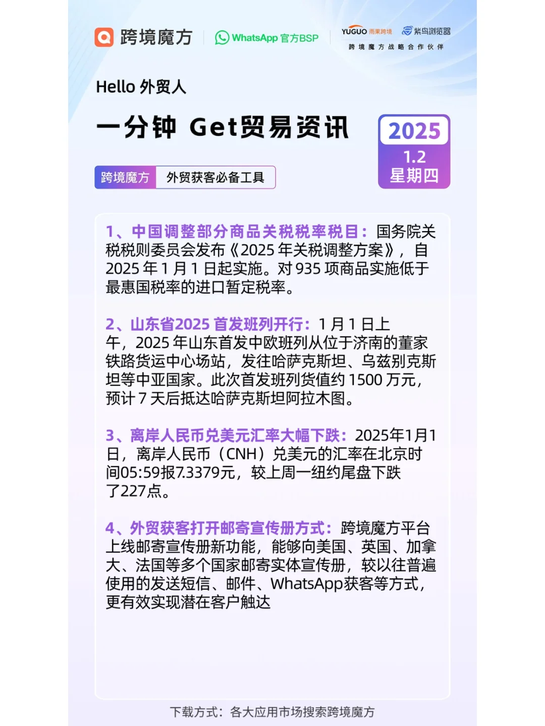 【今日外贸资讯】外贸人每日必看