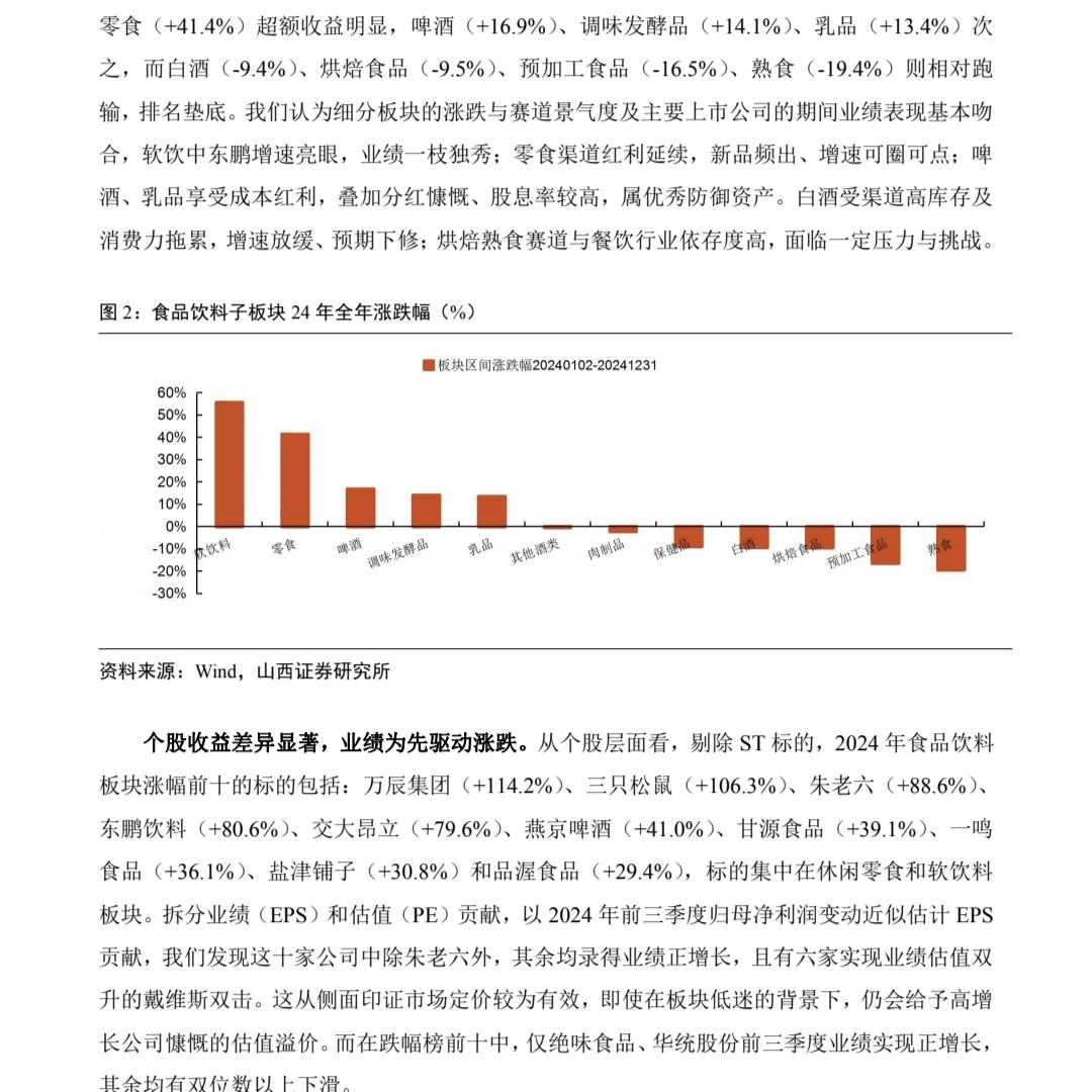 食品饮料行业2025年度策略