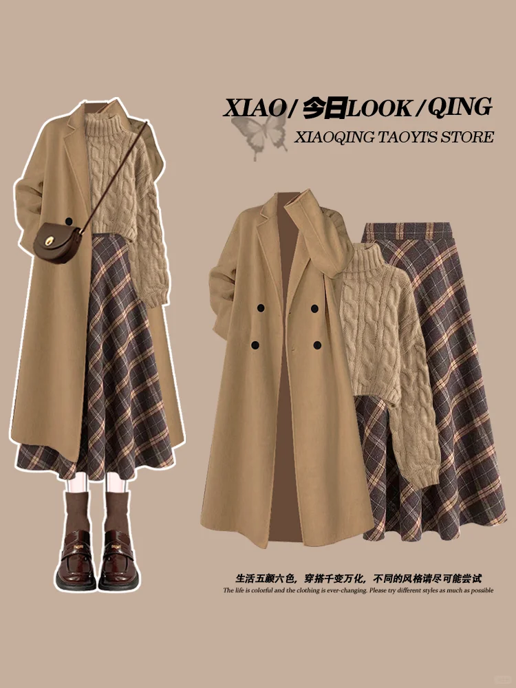 ?秋冬氛围感穿搭｜驼色大衣太绝了啊啊啊
