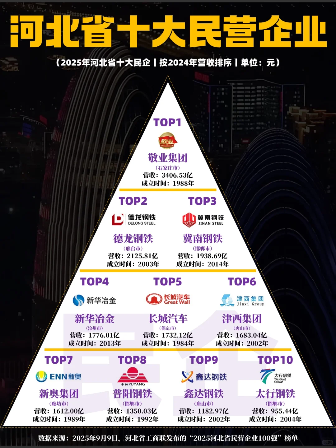2025年河北省十大民营企业