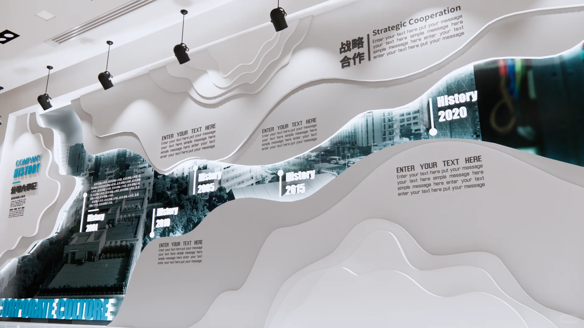 ? 公司历程文化墙：历史与未来的交汇