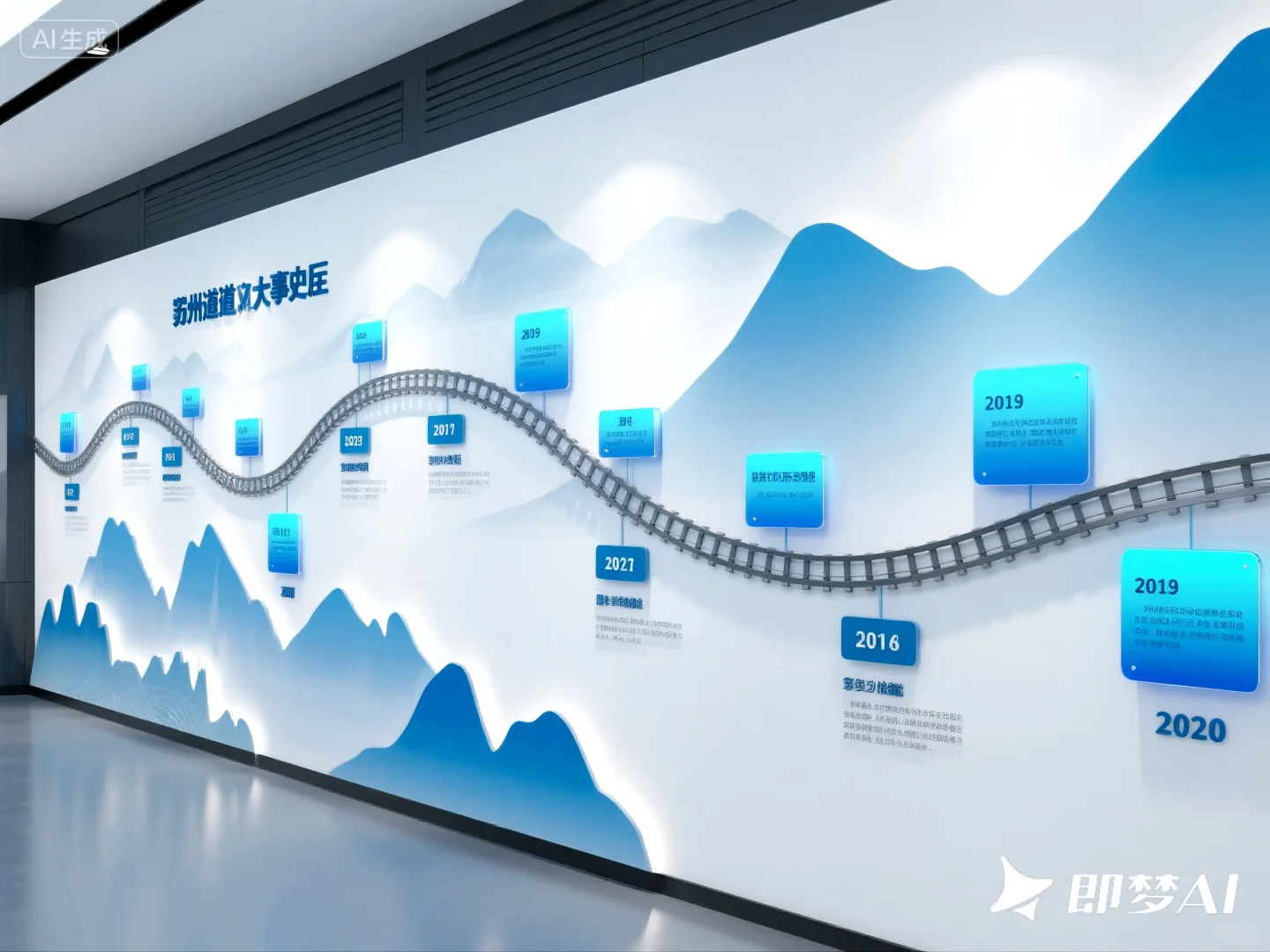 超容易落地的发展历程文化墙来啦！