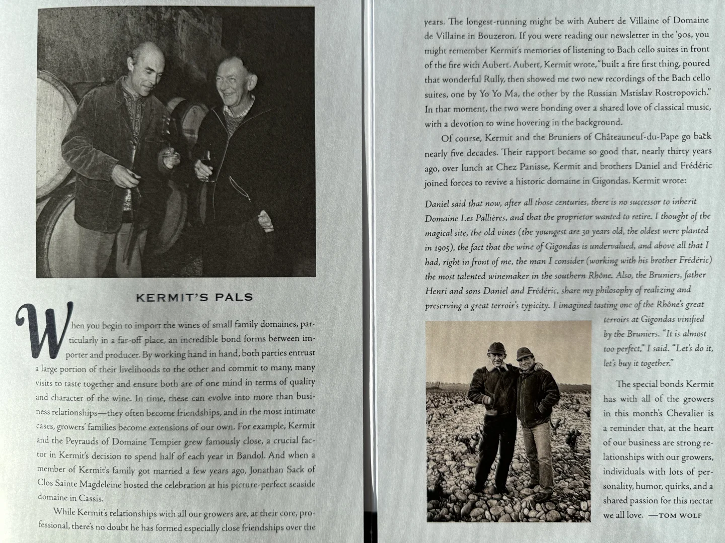 Kermit Lynch 2025 十一月：朋友的酒