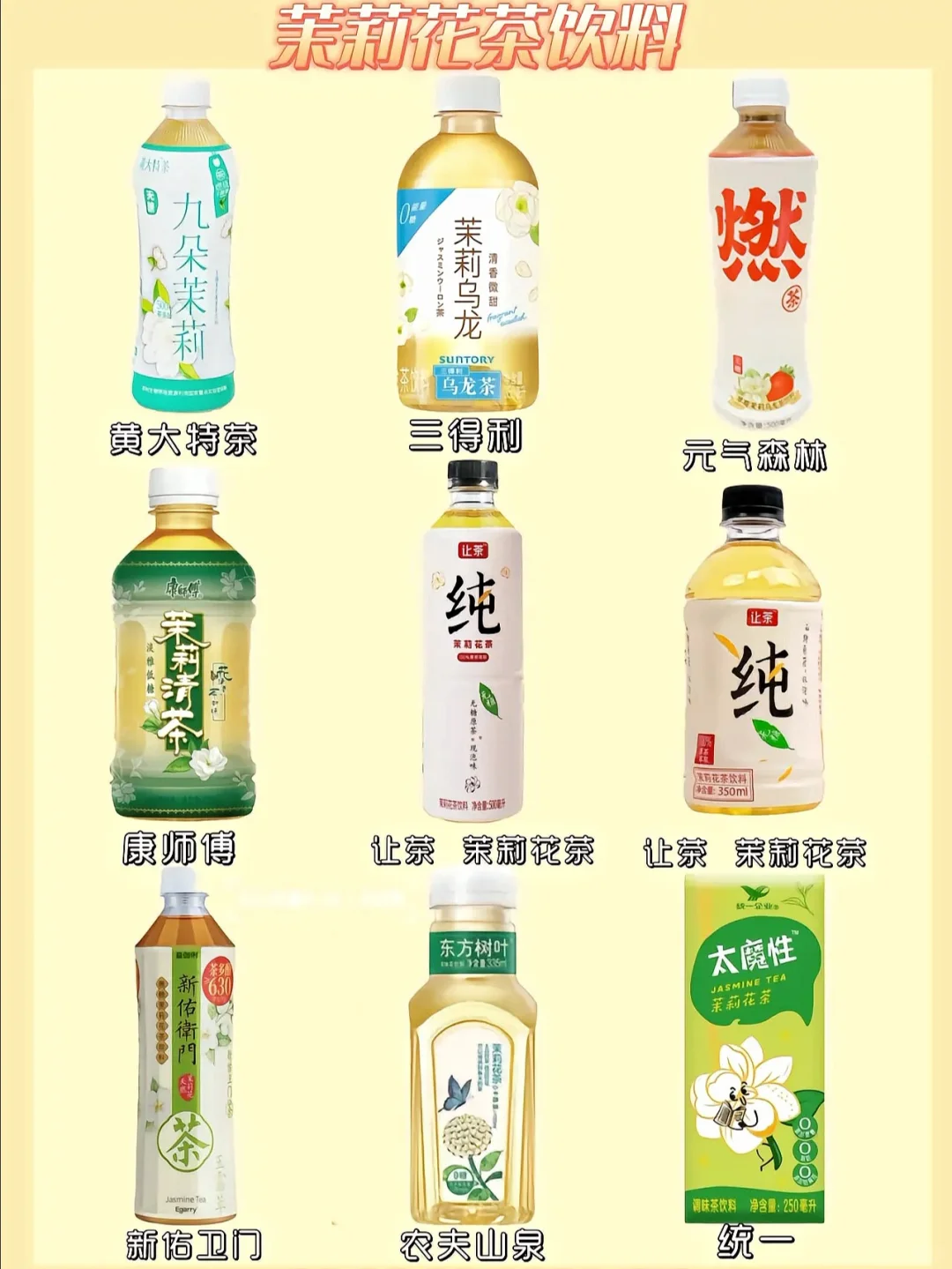 选茶纠结症必看！?4大系列36款茶饮料?