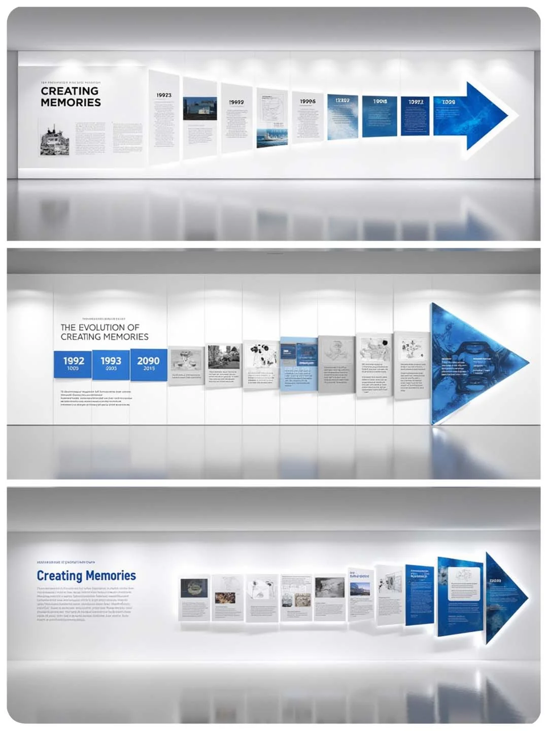 老板嫌发展历程墙太土气？3招秒变高级