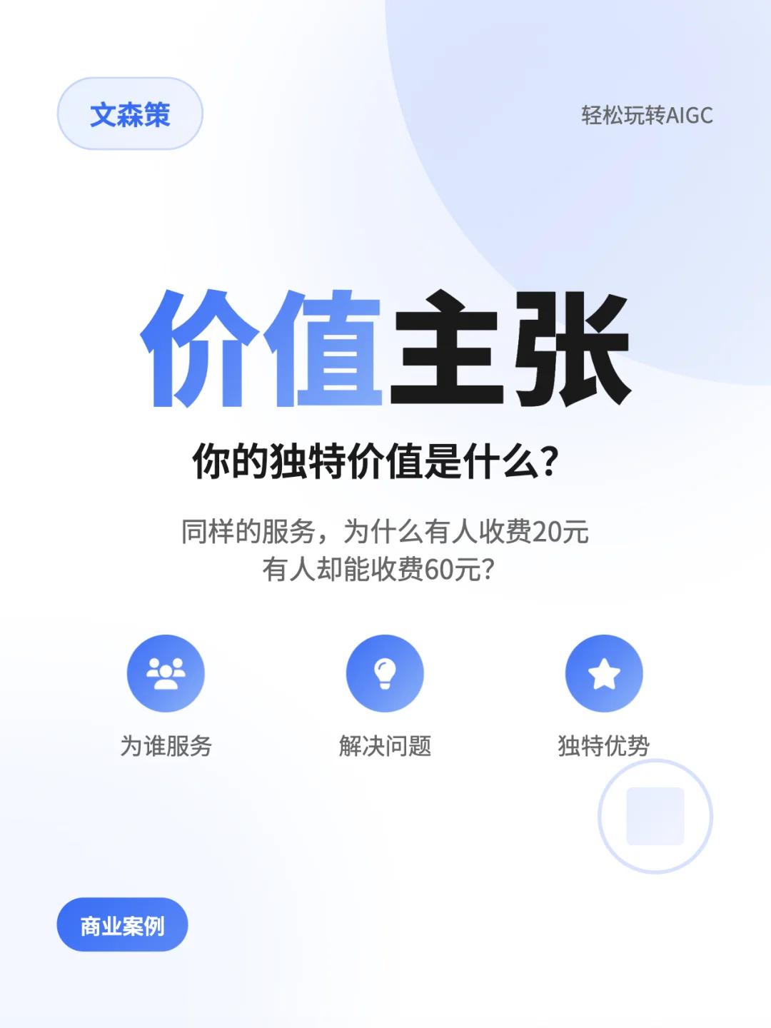一个有点抽象但实用的商业概念“价值主张”