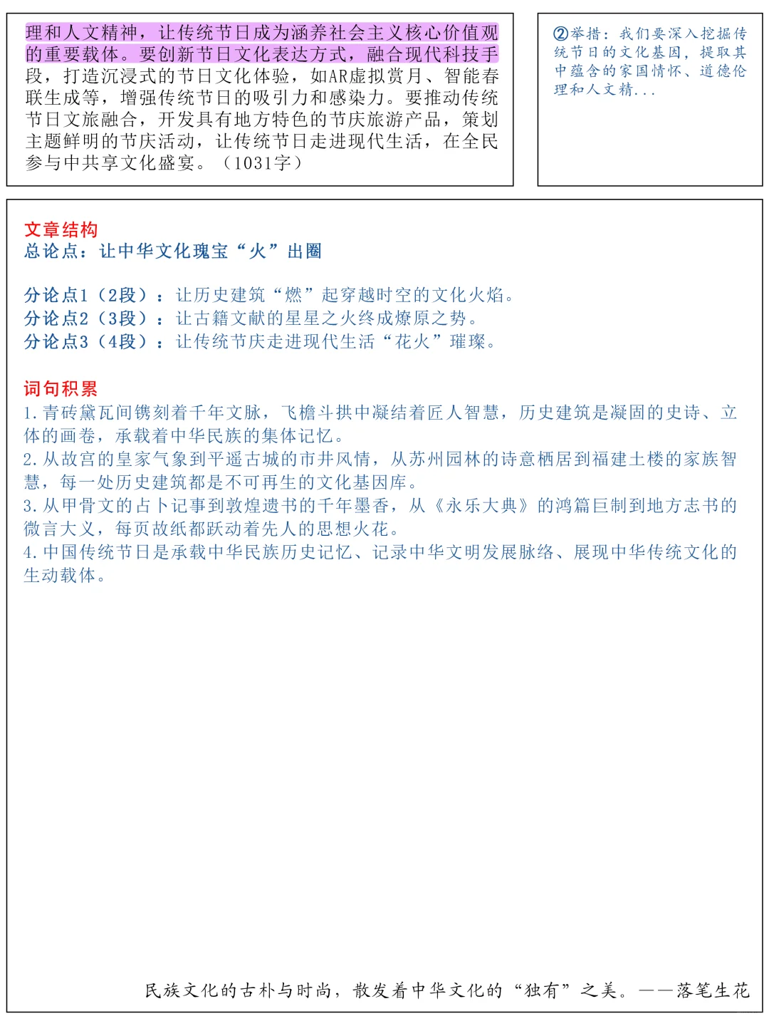 6月11日人民日报文章精析——文化传承