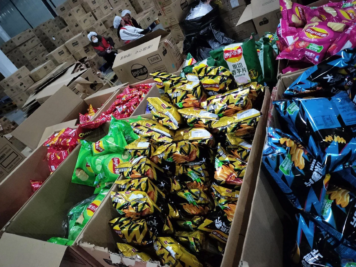 实拍薯片加工厂