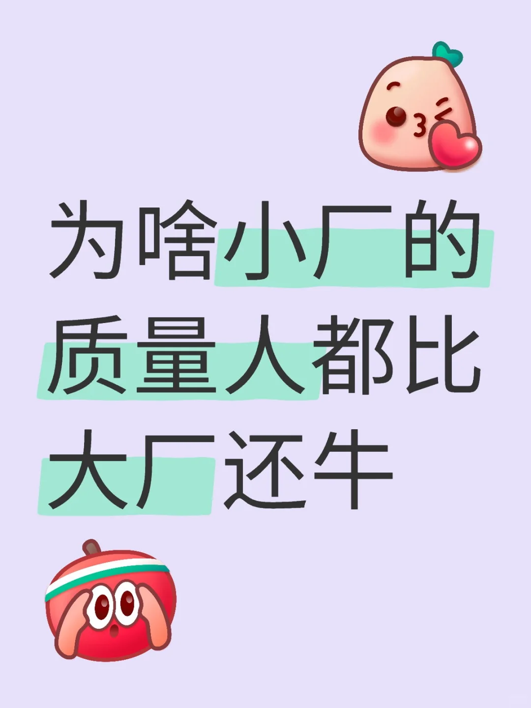 小厂 VS 大厂 谁更牛