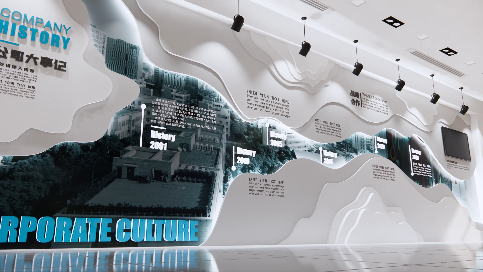 ? 公司历程文化墙：历史与未来的交汇