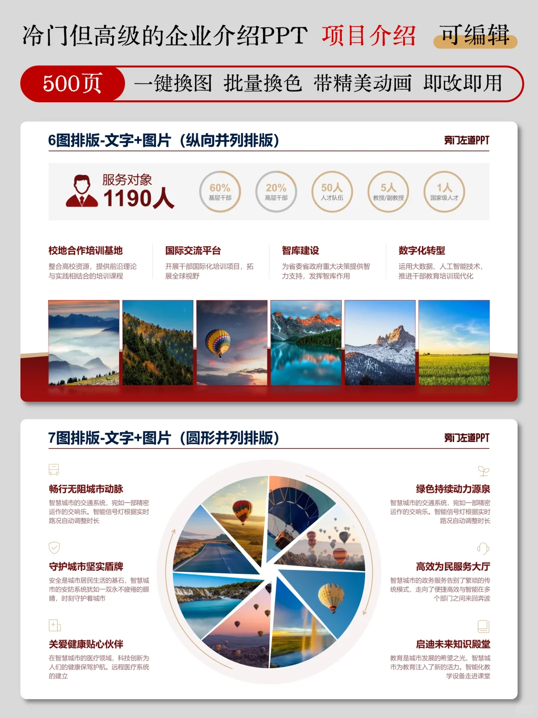 套模板做的企业介绍PPT，被领导当众表扬！