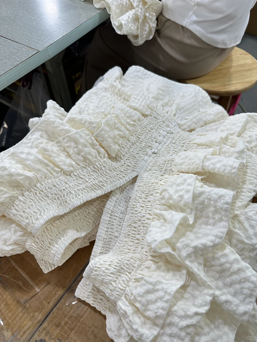 服装厂上班第二天