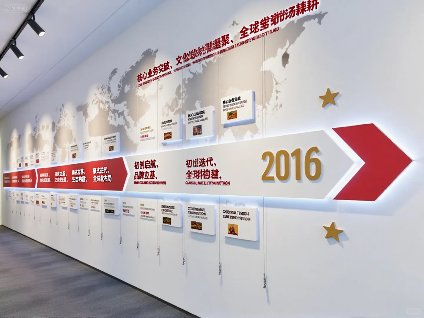 ✨企业历史长河，文化墙见证辉煌✨