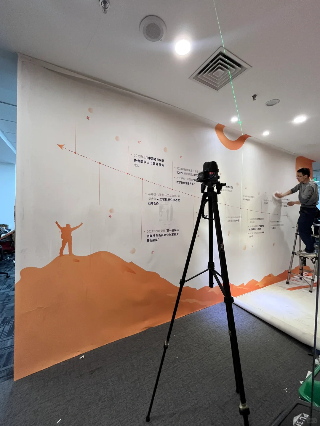 发展历程墙这样做，简直不要太好看了?