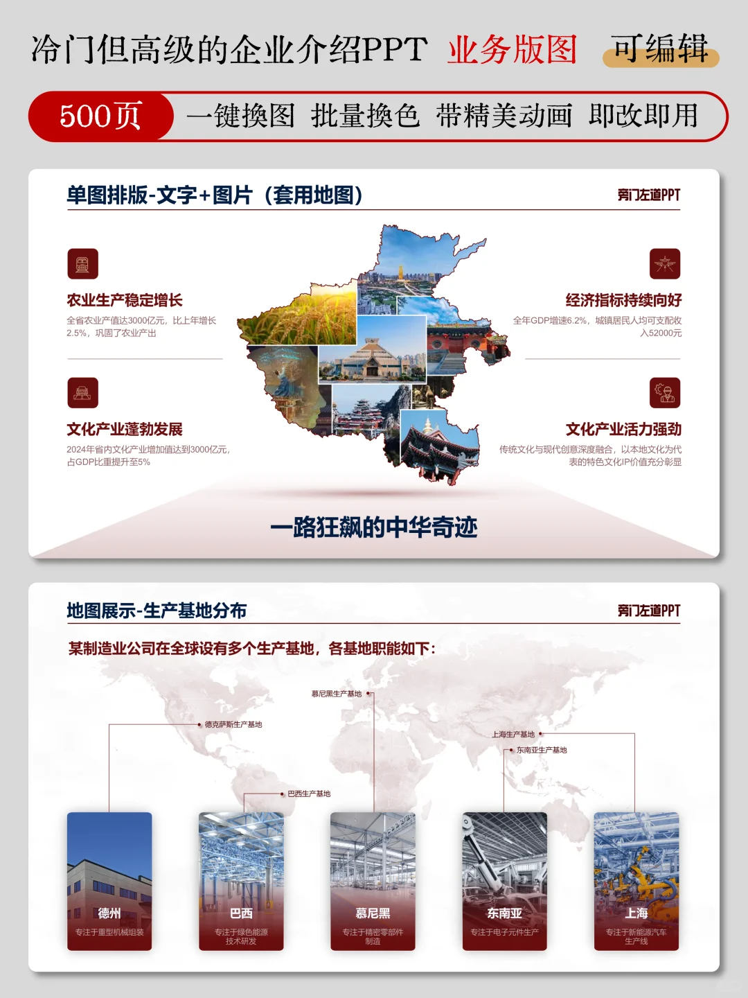套模板做的企业介绍PPT，被领导当众表扬！