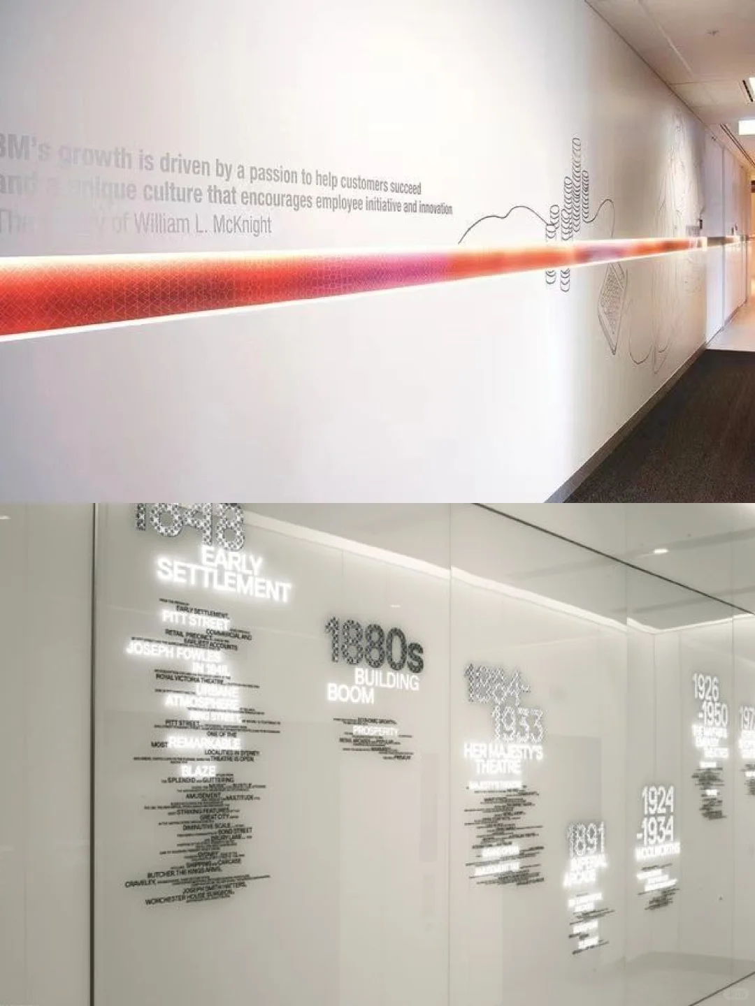 高级感历程文化墙