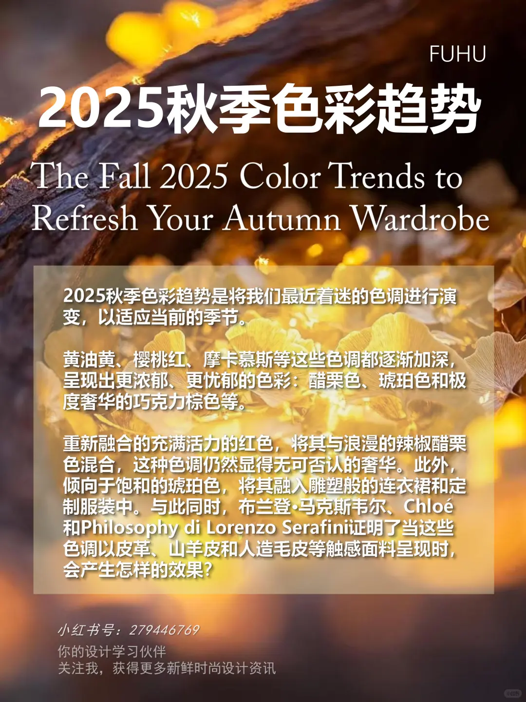 2025年秋季流行趋势，六大色彩灵感全解析！