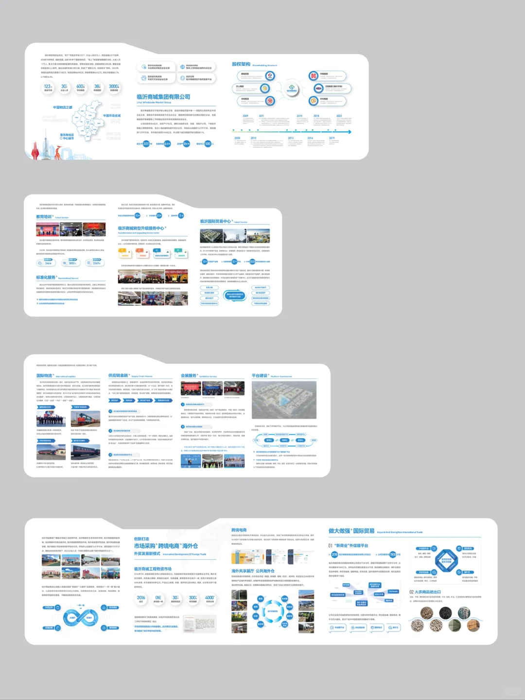 展厅 简洁高端企业文化展板设计