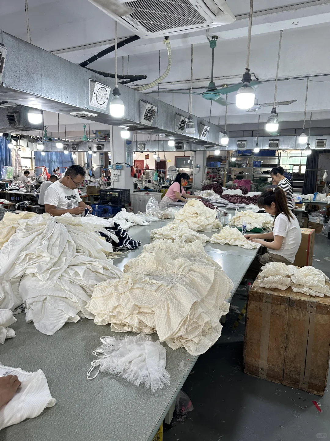 服装厂上班第二天