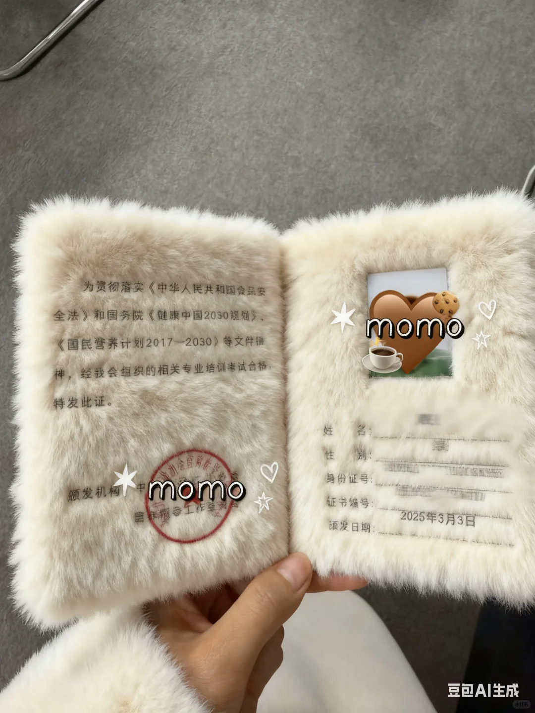 冬天到了，烤点毛绒绒的证书?