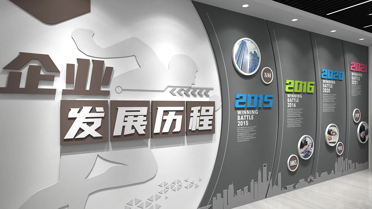 分享一波企业发展历程墙案例，快收藏！