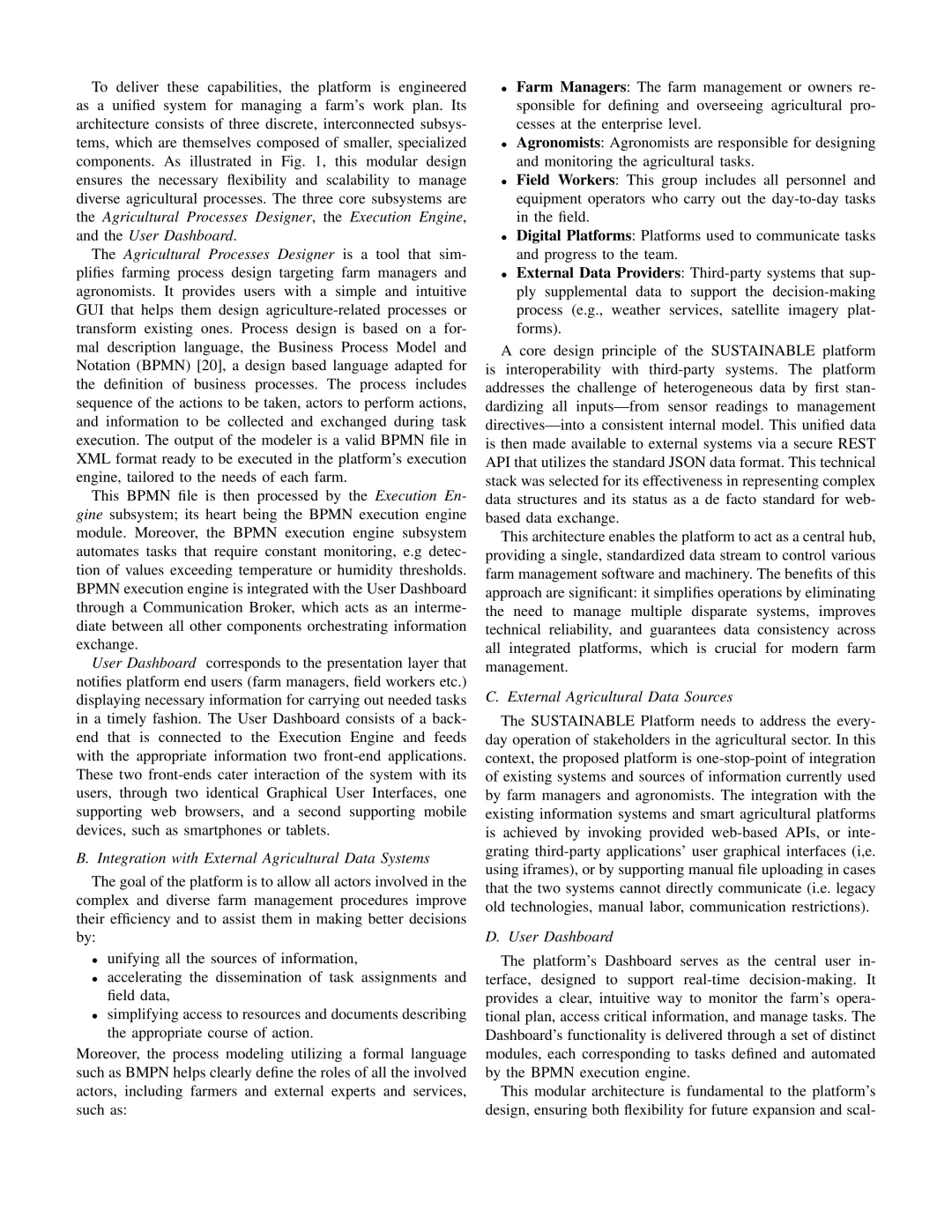 可持续平台:智能农艺自动化集成