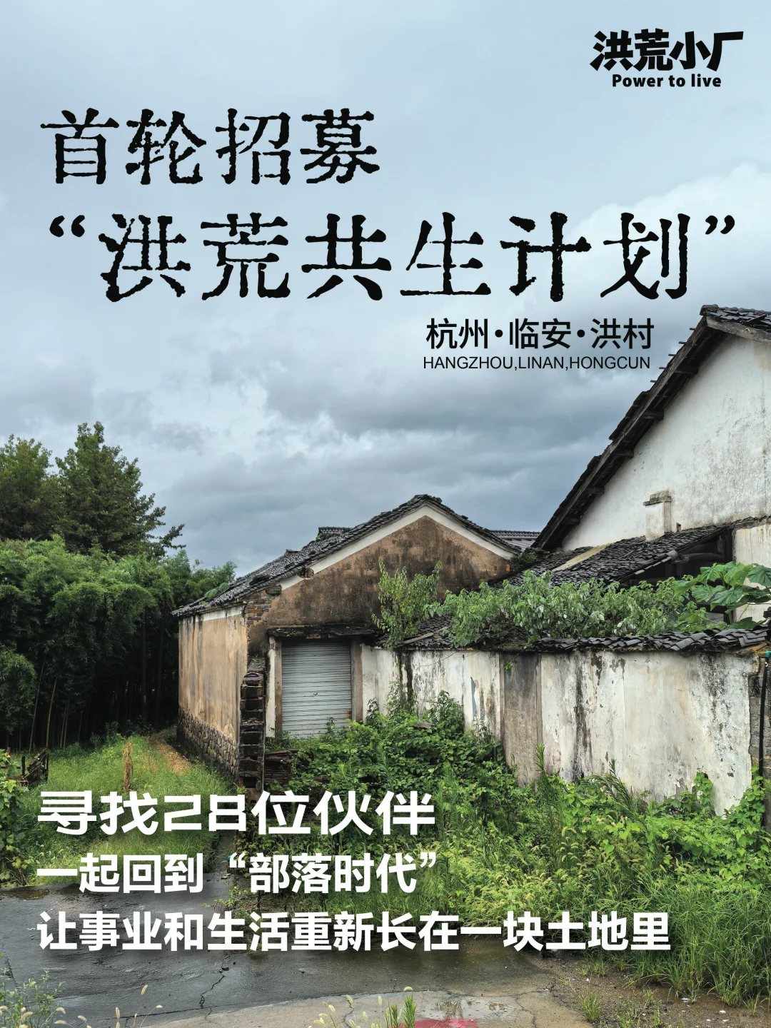 洪荒共生计划｜在乡村寻找28位创生伙伴