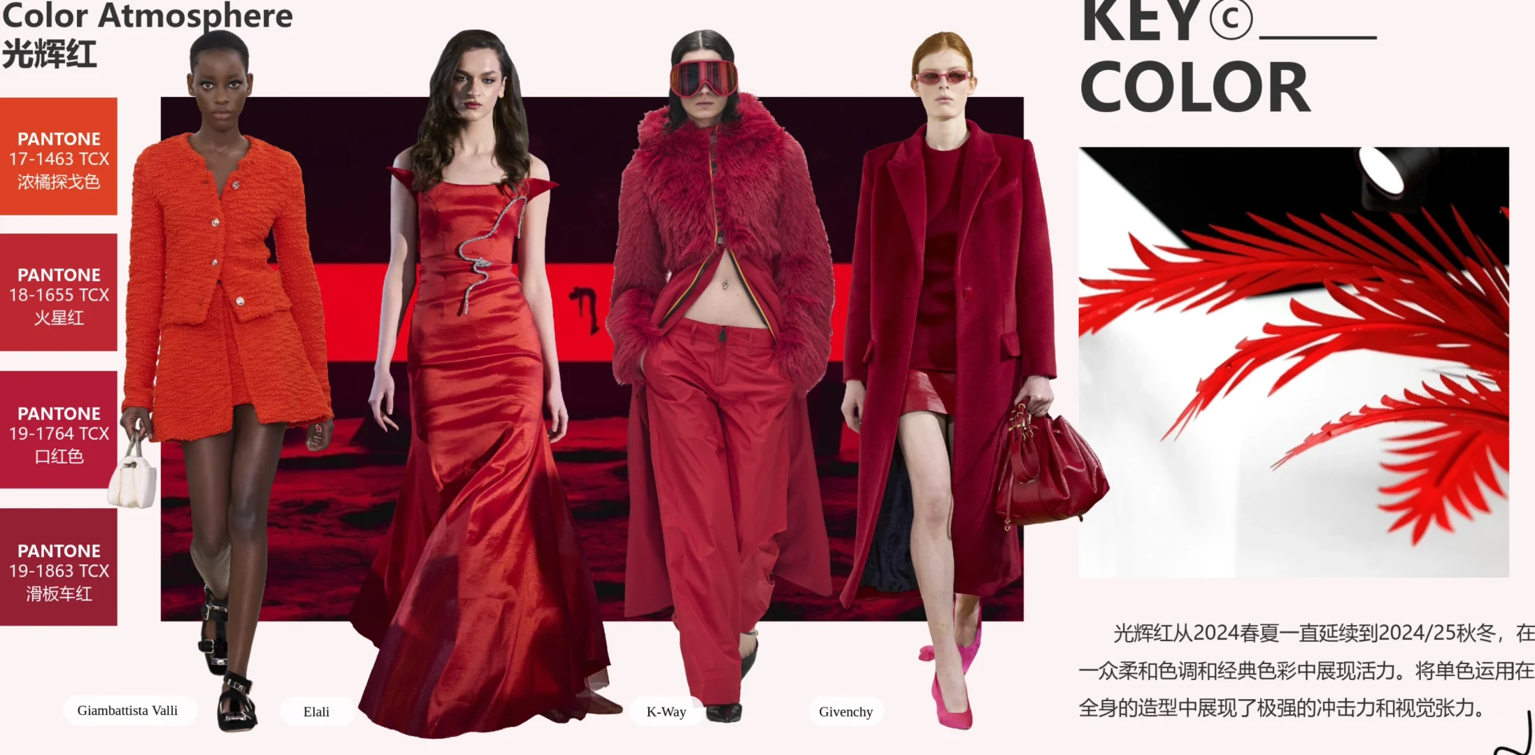 24/25秋冬时装周色彩趋势