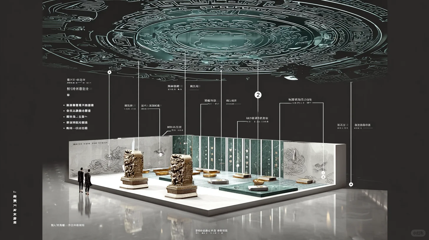 青铜数字展台-- 亮点展项的营造分析图