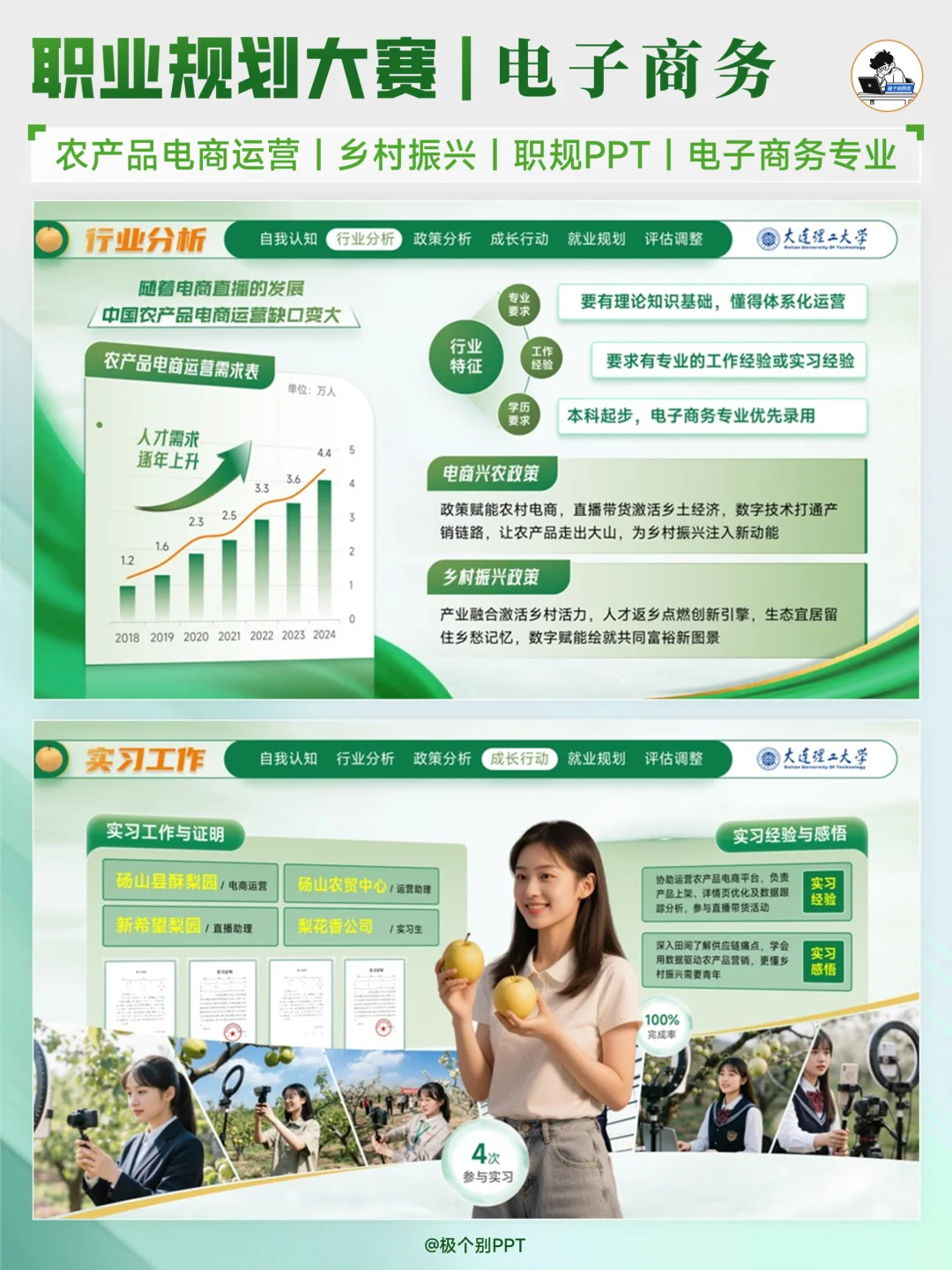 农产品电商运营方向职规赛PPT分享