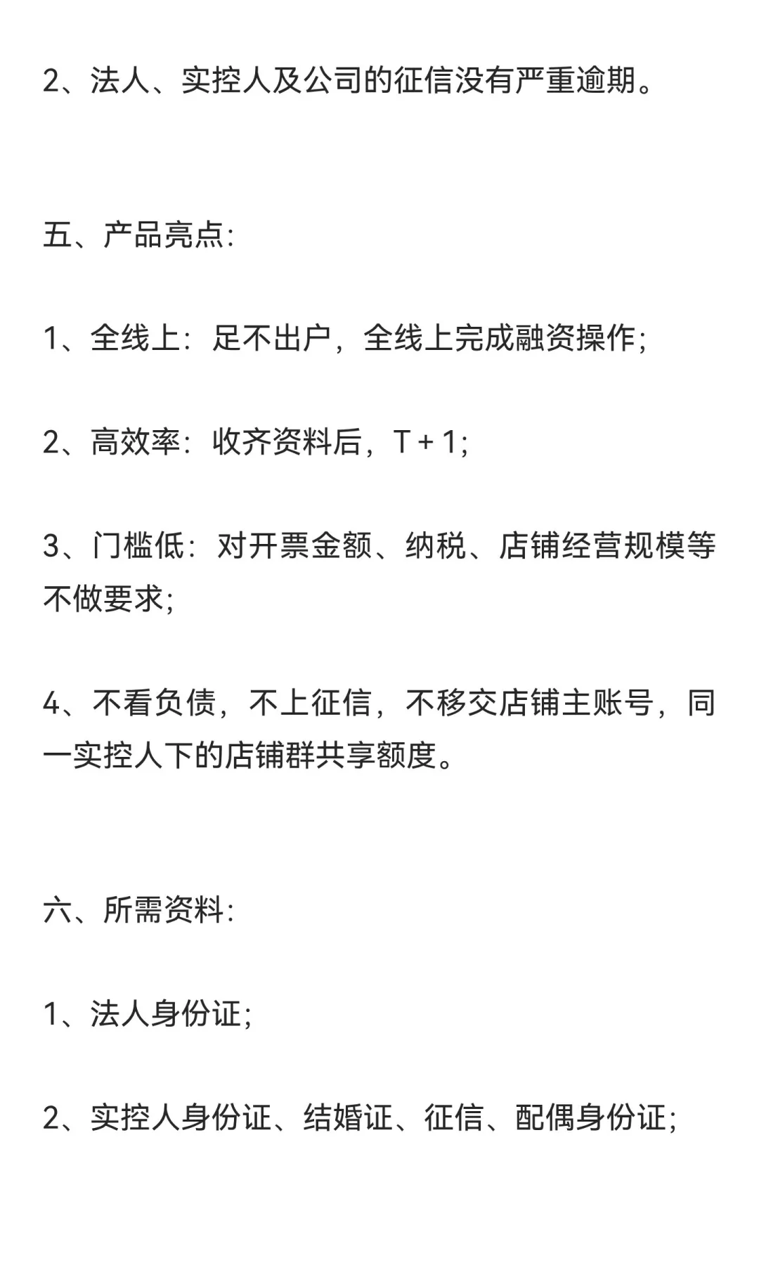 电商店铺融资方案