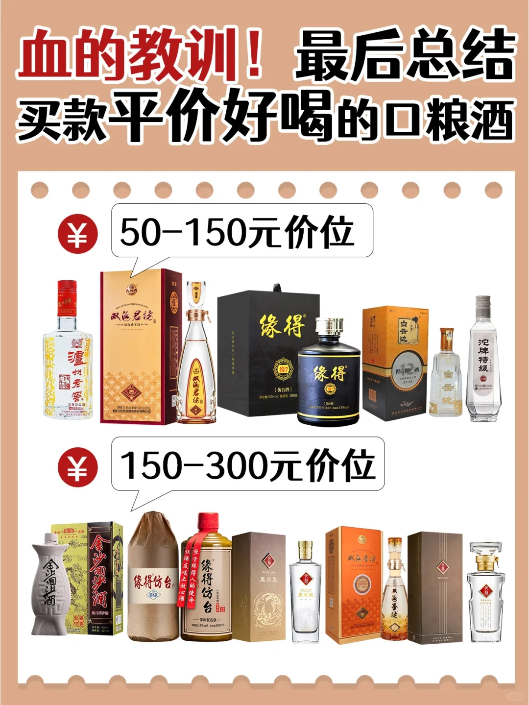谎言揭㊙️?血训后得出的白酒口粮酒推荐