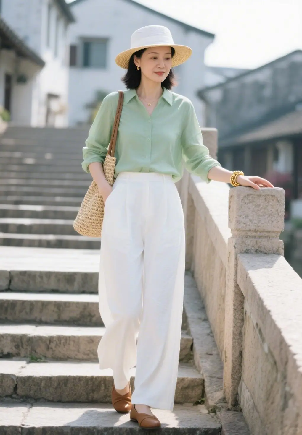 2025流行色 | 绿色系穿搭，复古显白有气质