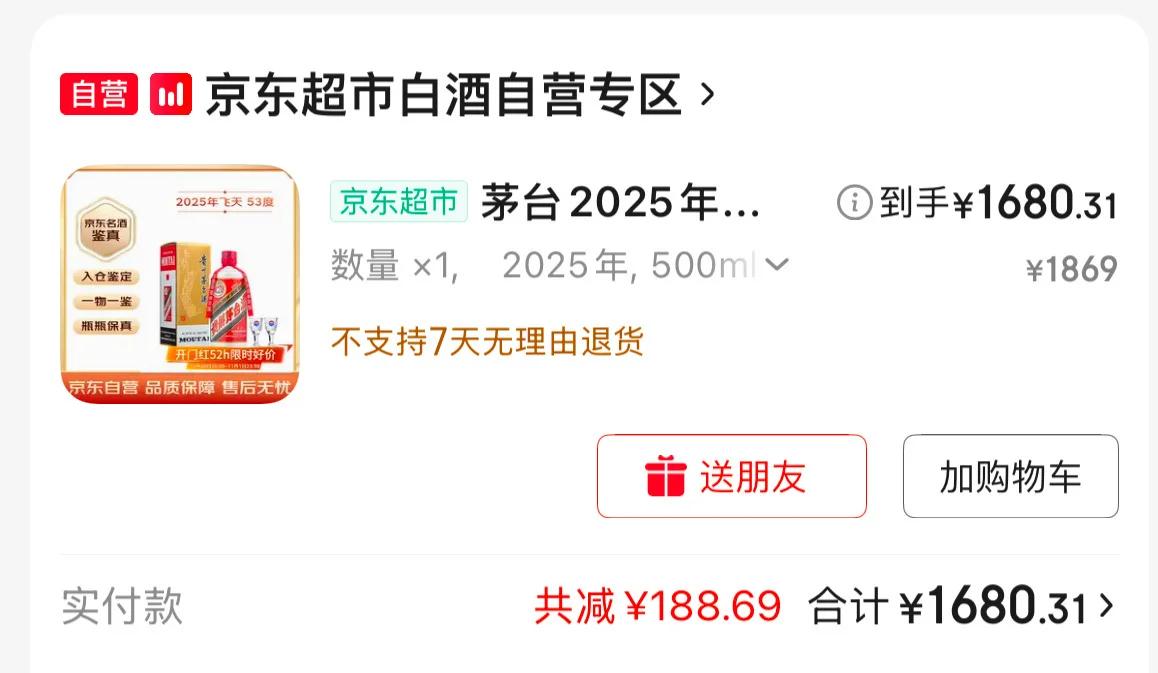 茅台1680拿下！