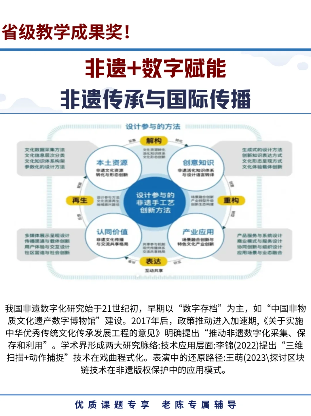 立项课题！非遗+数字赋能 非遗传承与国际