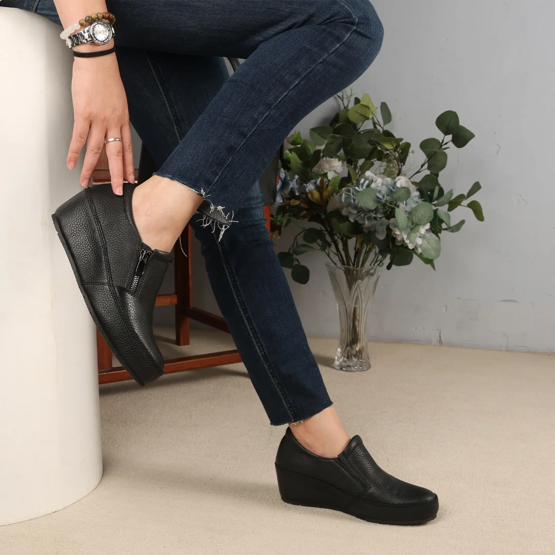 出口日本全皮手工超轻百搭舒适单鞋