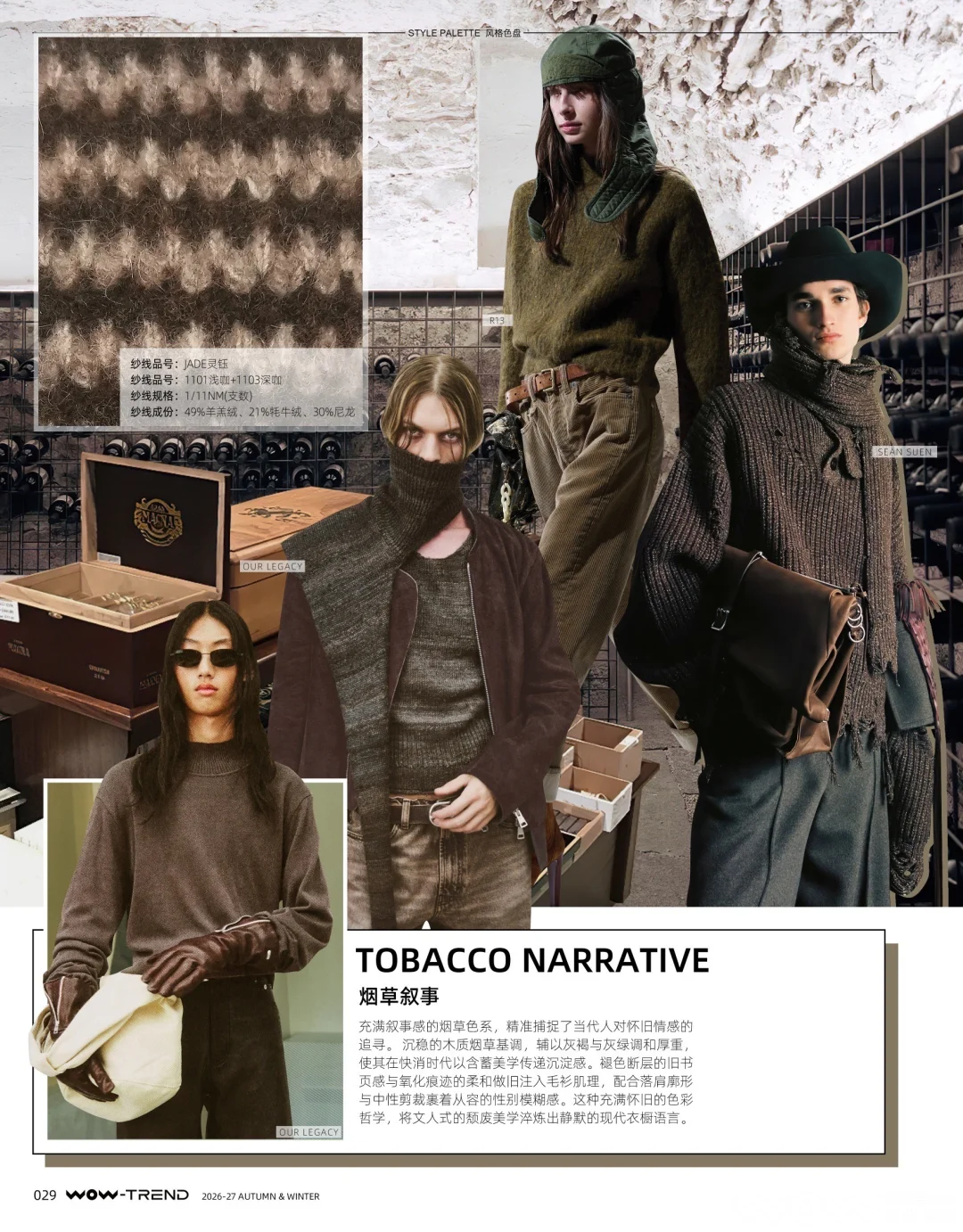26/27秋冬毛钱趋势之八大风格、色彩