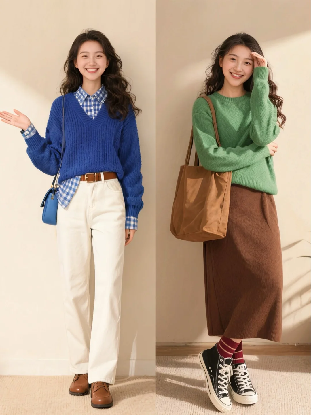 18套针织穿搭合集｜把温柔与色彩穿在身上