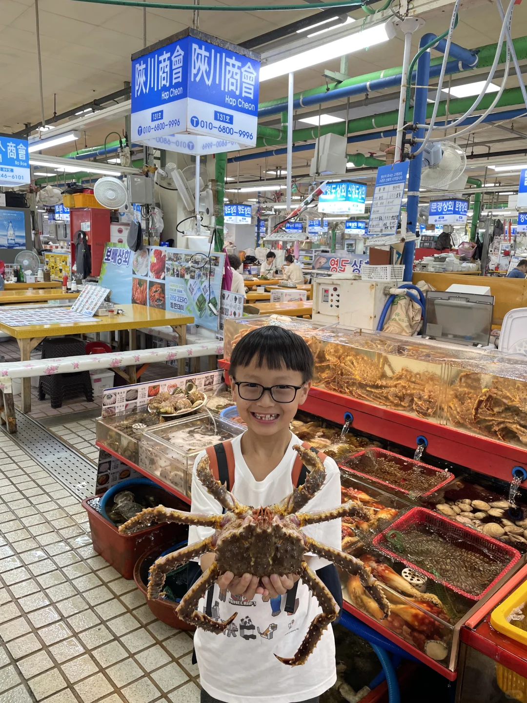 釜山扎嘎其海鮮市場吃螃蟹