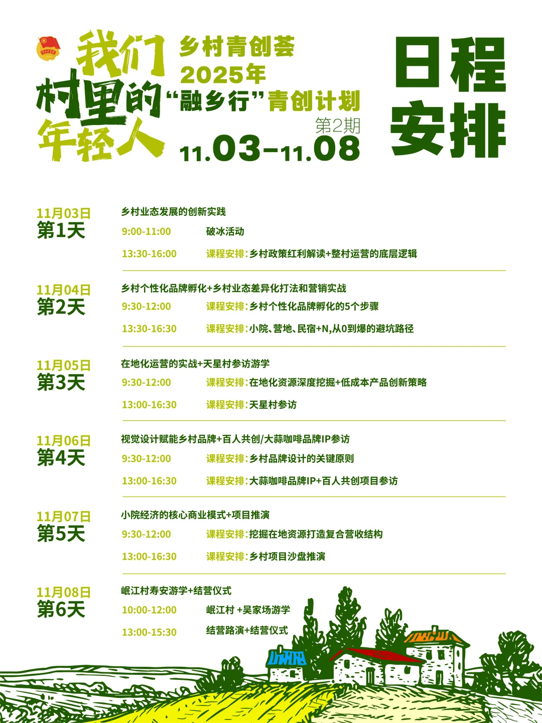 乡村青创荟｜第一期圆满结束，第二期继续！