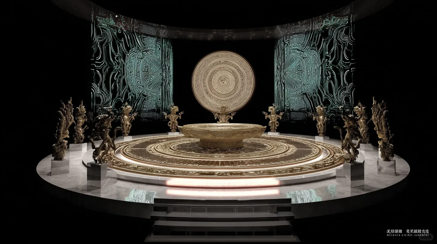 青铜数字展台-- 亮点展项的营造分析图