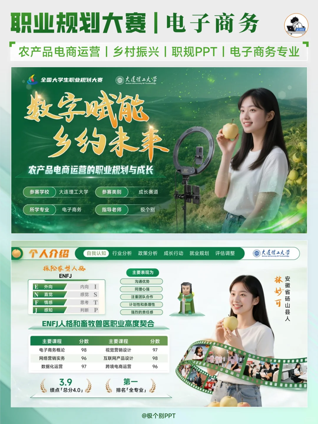 农产品电商运营方向职规赛PPT分享