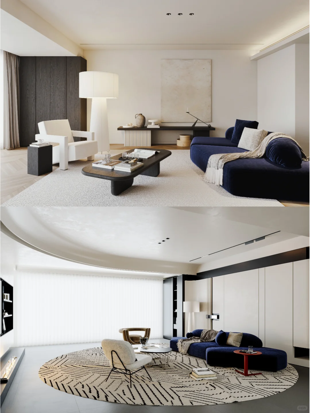 2025年流行的现代简约客厅3D模型