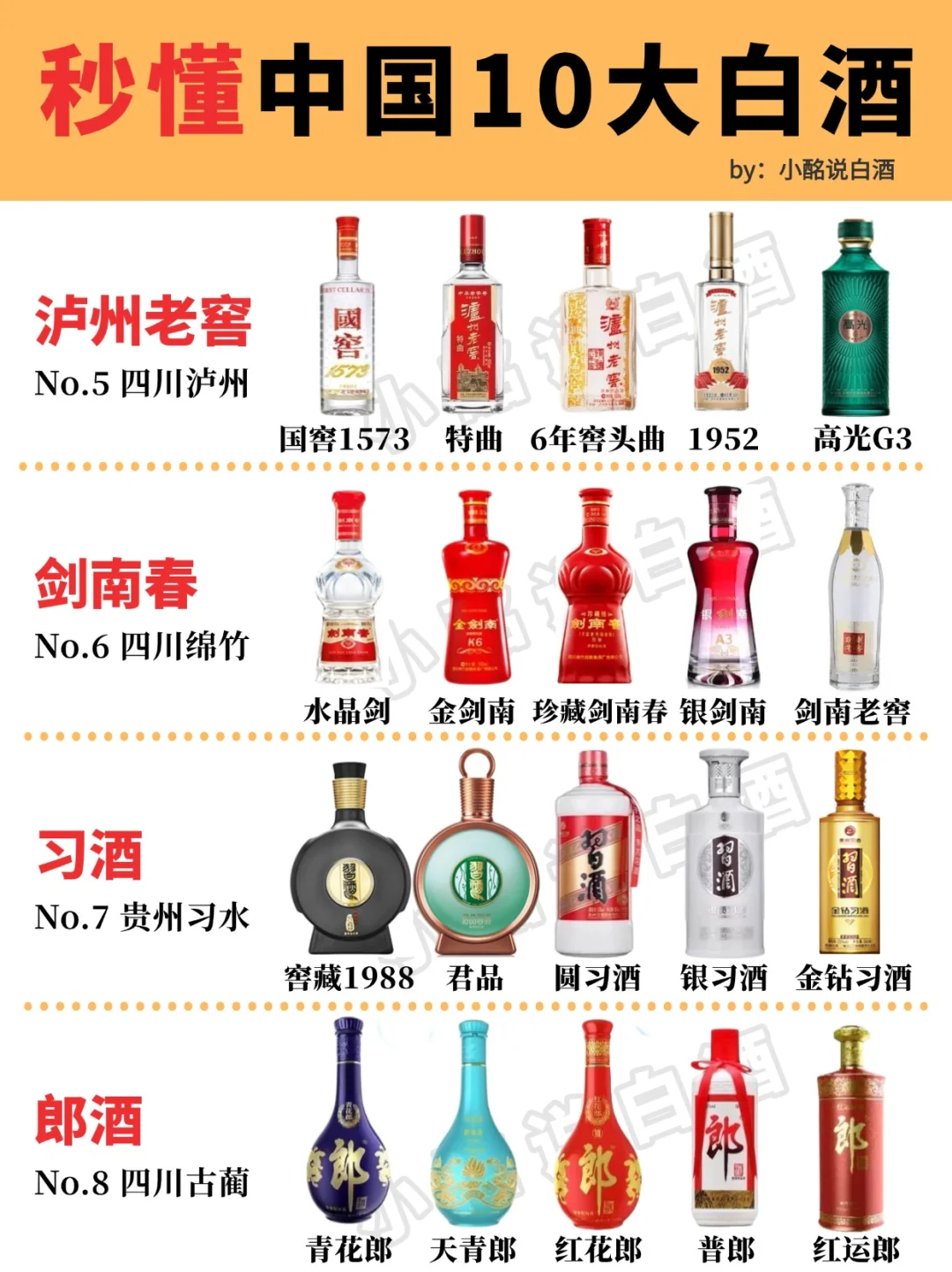 中国十大白酒都有哪些❓酒鬼必收藏