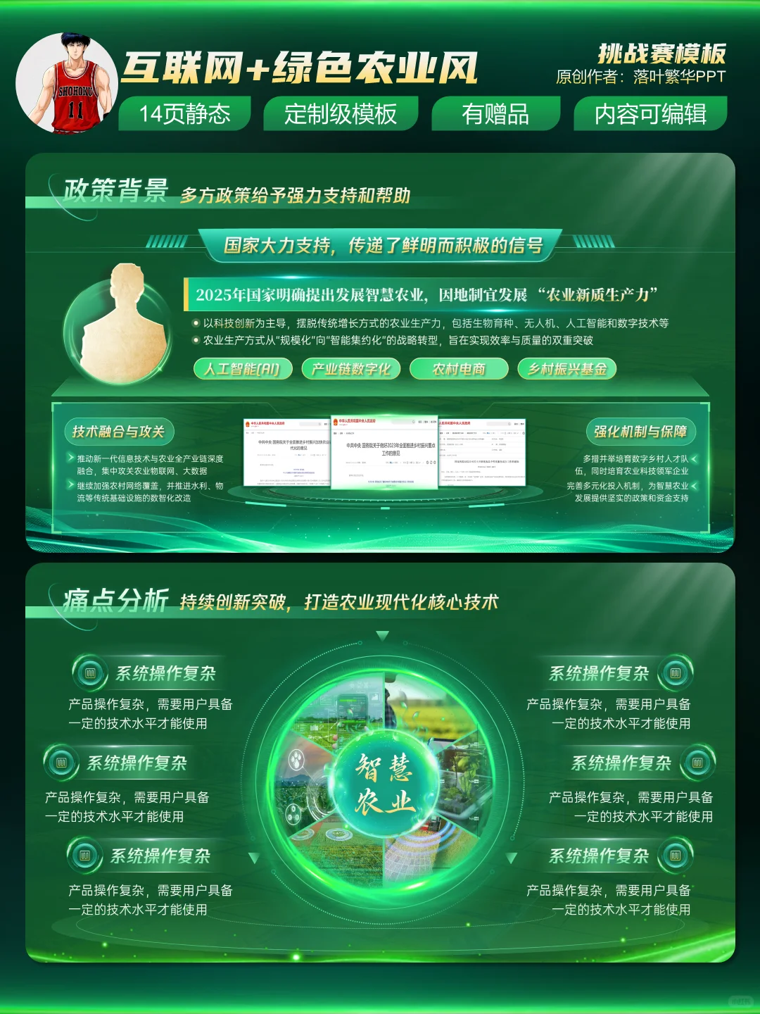 【创赛】国金级PPT--智慧农业科技